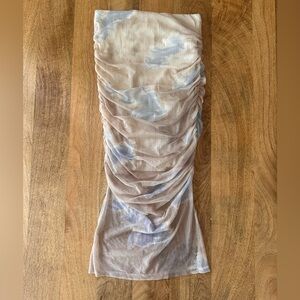 ZARA Ruched Mesh Tube Skirt – Size Small